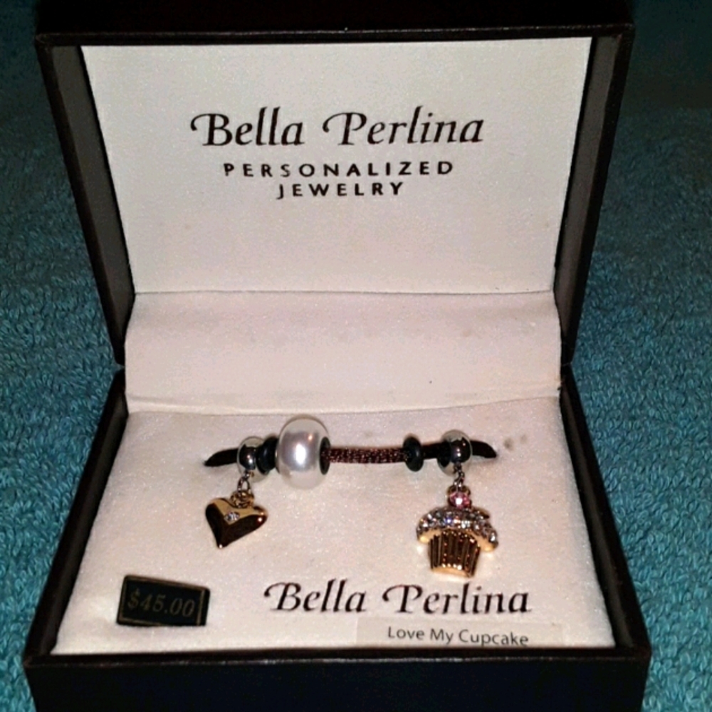 *2 For 20*  Bella Perlina Love My Cupcake Charm